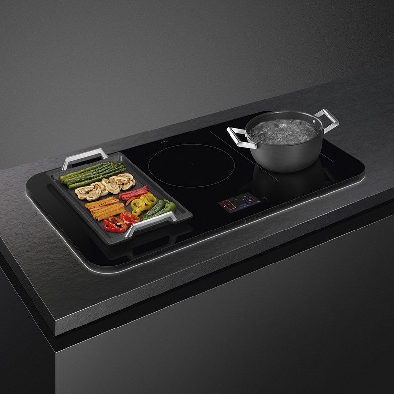 smeg sisl7955mb table de cuisson induction 90 cm multizone