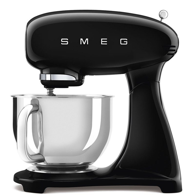 smeg smf05bleu robot sur socle 4,8 l noir brillant