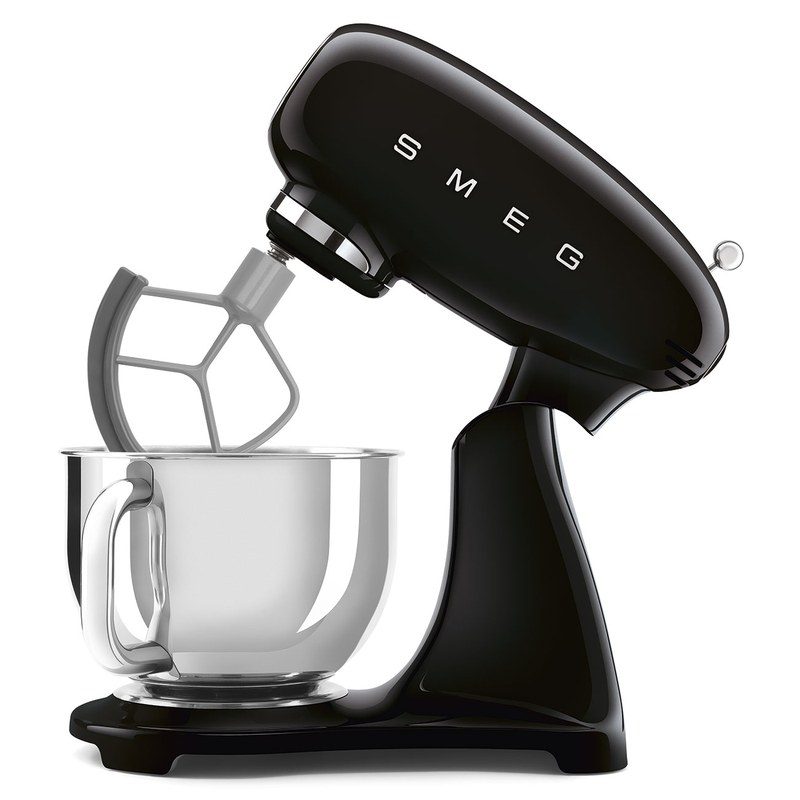 smeg smf05bleu robot sur socle 4,8 l noir brillant