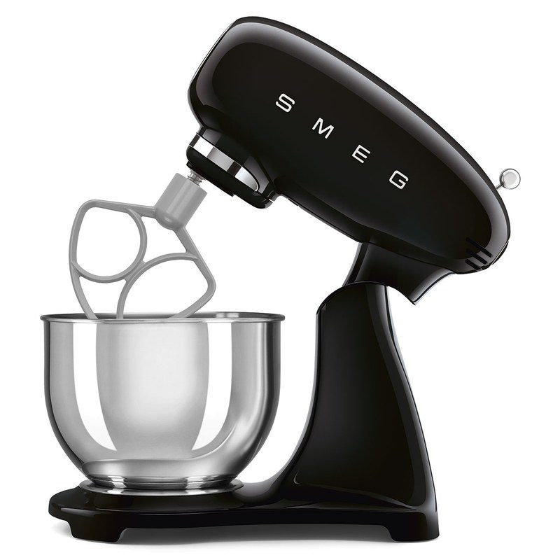 smeg smf05bleu robot sur socle 4,8 l noir brillant
