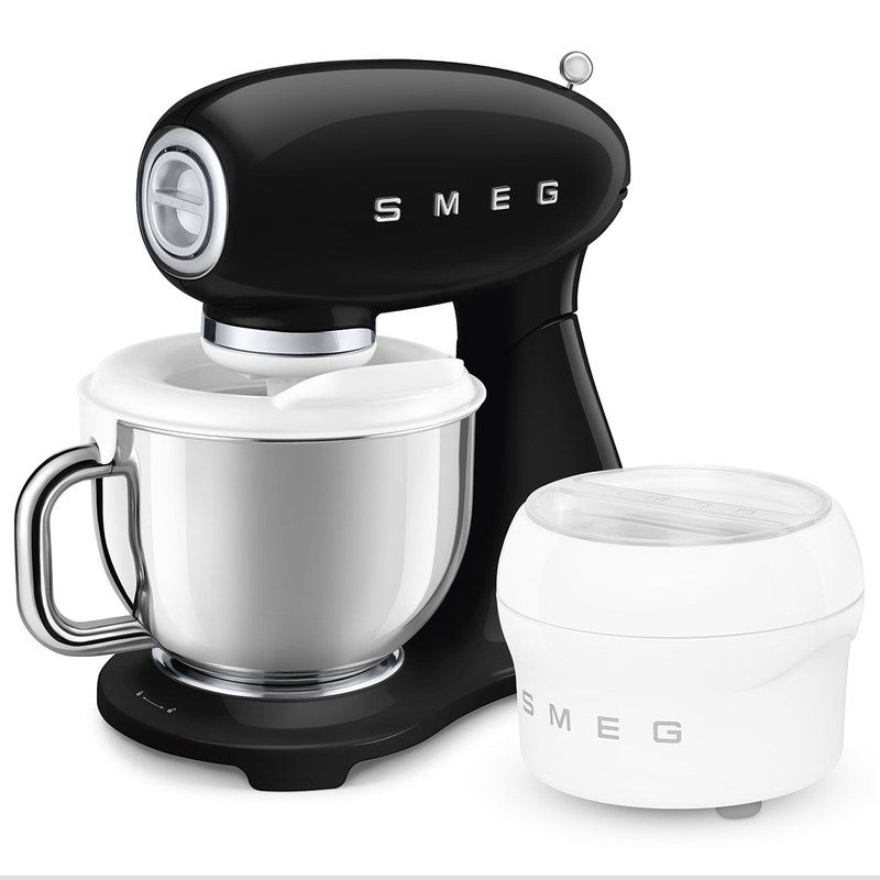 smeg smf05bleu robot sur socle 4,8 l noir brillant