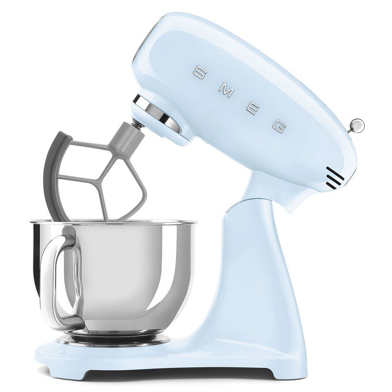 smeg smf05pbeu robot sur socle bleu azur 4,8l 1000w
