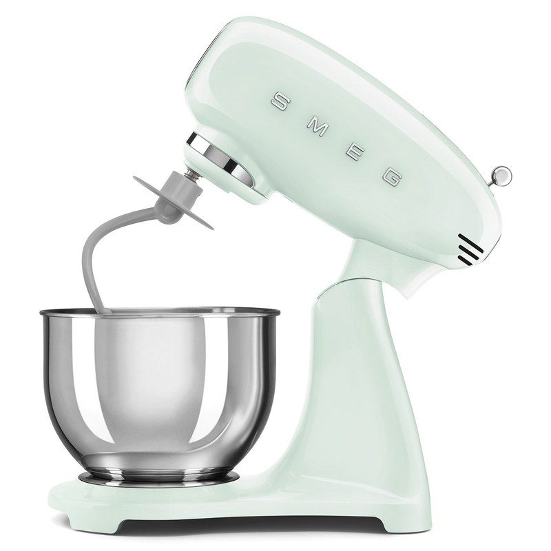 smeg smf05pgeu robot sur socle vert d'eau 4,8l 1000w