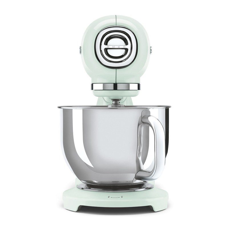 smeg smf05pgeu robot sur socle vert d'eau 4,8l 1000w