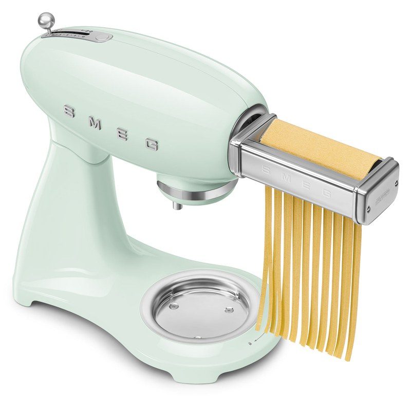 smeg smf05pgeu robot sur socle vert d'eau 4,8l 1000w