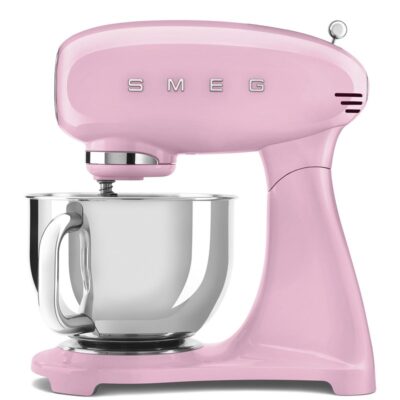 smeg smf05pkeu robot sur socle rose 4,8 l 1000 w