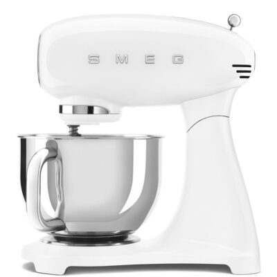 smeg smf05wheu robot sur socle 4,8 l blanc brillant