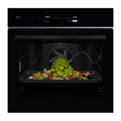 Four moderne avec légumes rôtis et sonde