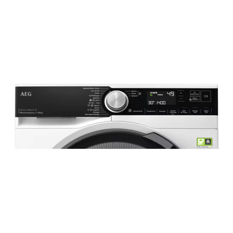 aeg lfr95a116sw lave linge 10 kg 1400 tr/min série 9000 absolutecare® softwater