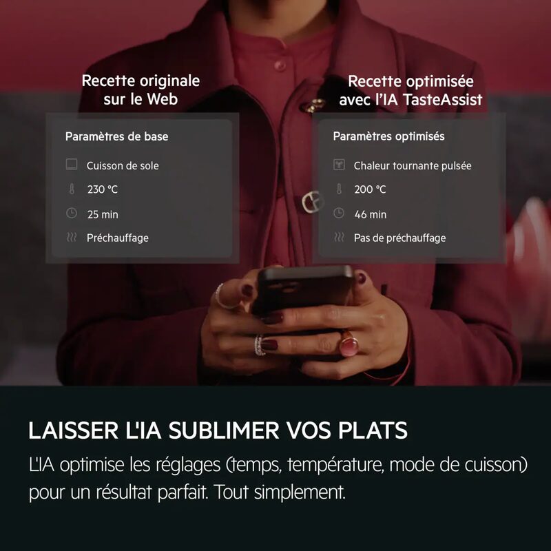 Comparaison recette web et IA sur smartphone