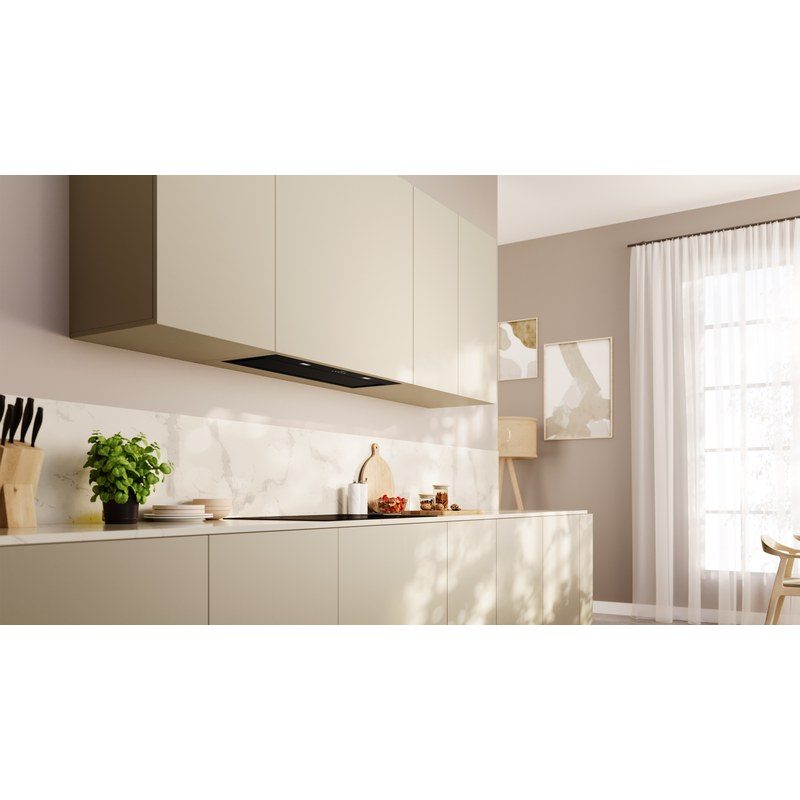 neff d86nac1s0b groupe filtrant 86 cm noir hotte encastrable performante