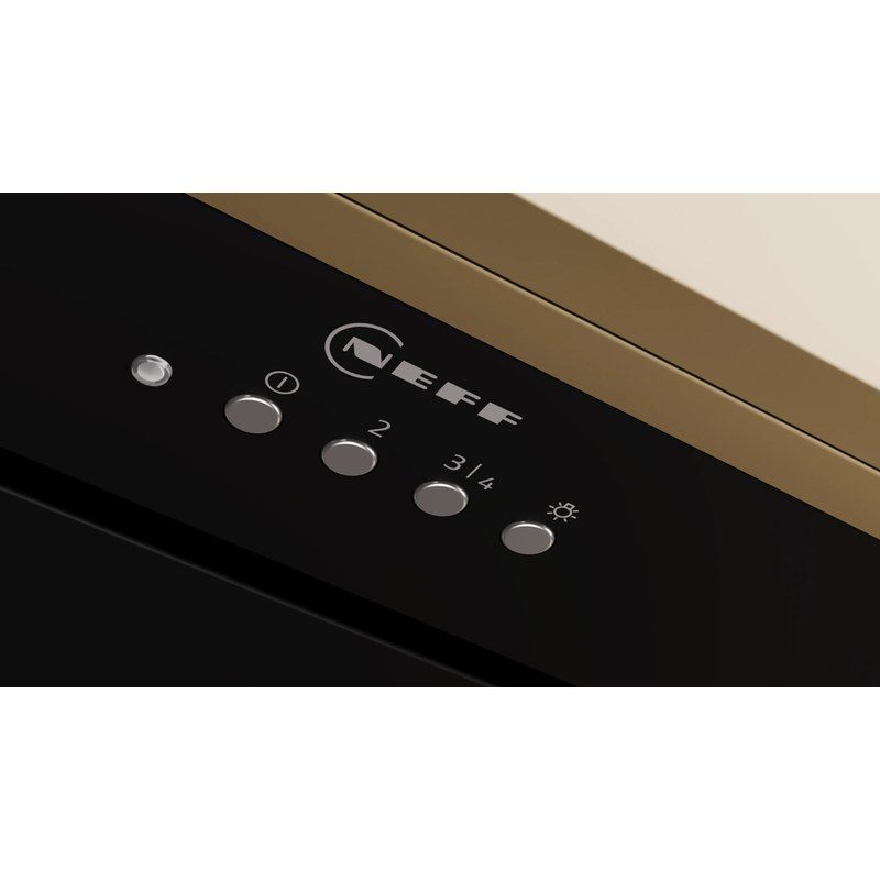 neff d86nac1s0b groupe filtrant 86 cm noir hotte encastrable performante