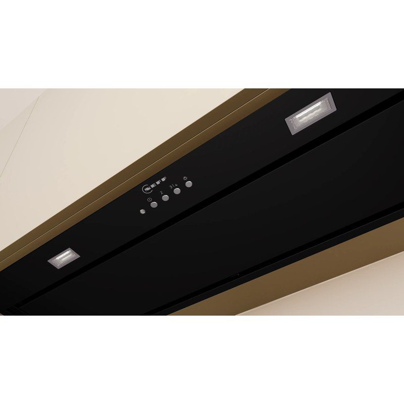 neff d86nac1s0b groupe filtrant 86 cm noir hotte encastrable performante