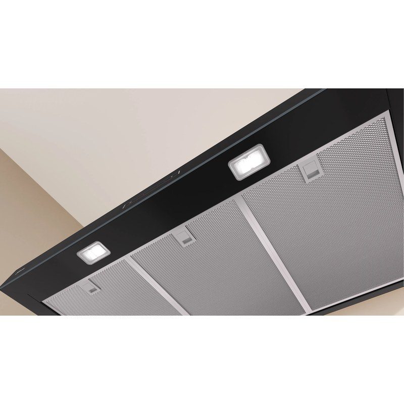neff d97bdn2s0 hotte murale 90 cm noir mat puissance et silence