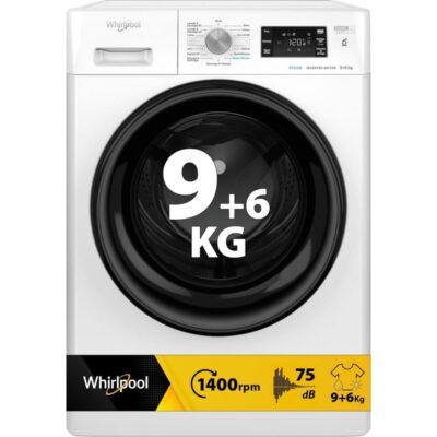 Lave-linge Whirlpool 9+6 kg 1400 rpm