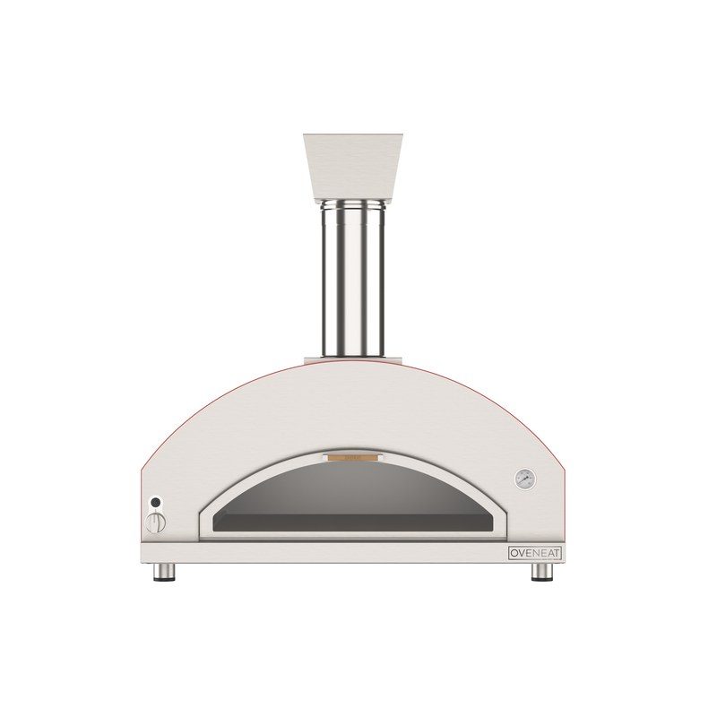 Four à pizza moderne avec cheminée inox