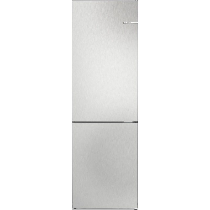 Réfrigérateur combiné inox à congélateur en bas
