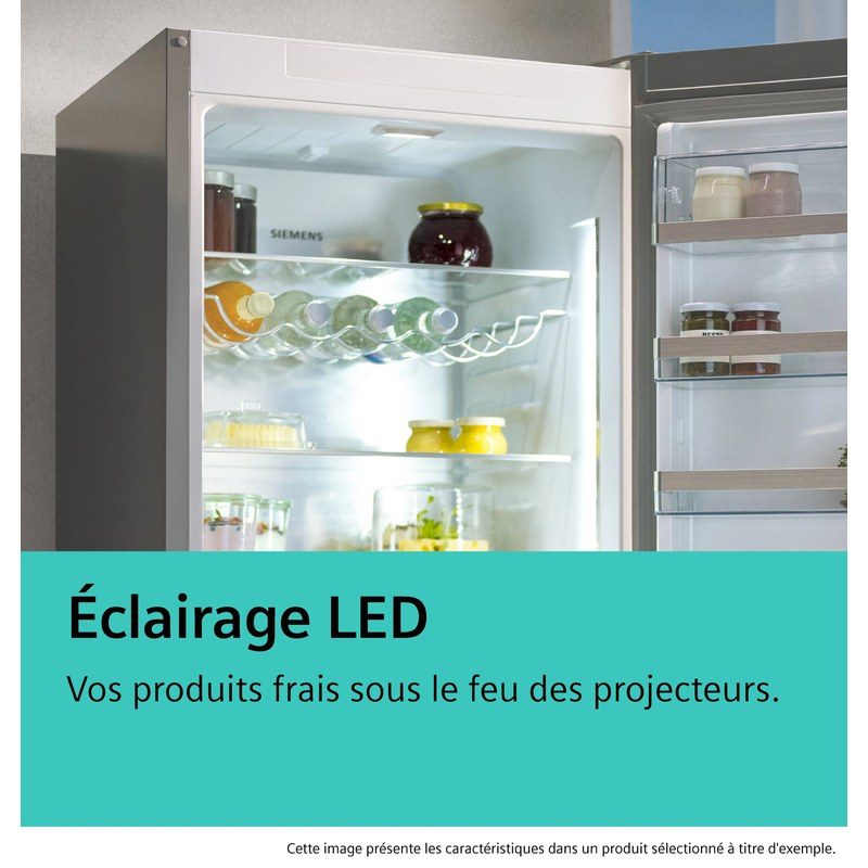 Intérieur de réfrigérateur éclairé par LED