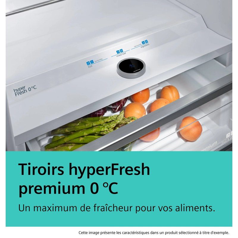 Tiroir hyperFresh 0°C avec fruits et légumes