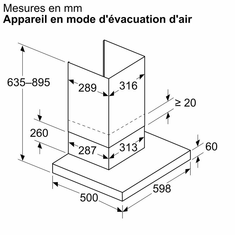 siemens lc67bdn30 hotte murale 60 cm iqdrive silencieuse et connectée