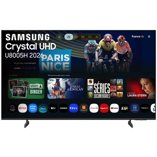 Téléviseur Samsung Crystal UHD avec interface Smart TV