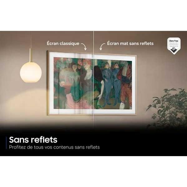 Comparaison écran classique et écran mat sans reflets