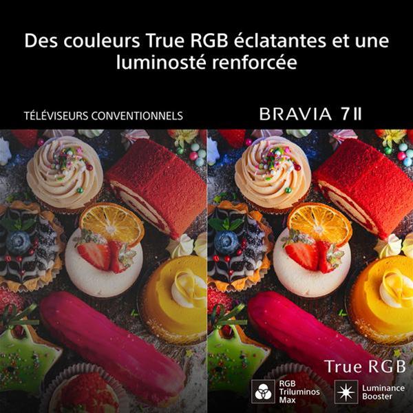 sony k55xr75m2b téléviseur 75" bravia 7 ii true rgb 4k hdr