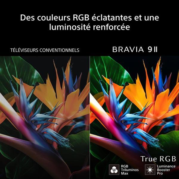 sony k65xr95m2pb téléviseur 65" bravia 9 ii true rgb 4k led