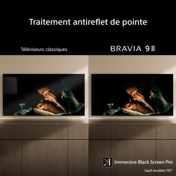 sony k75xr95m2pb téléviseur 75" bravia 9 ii true rgb 4k hdr
