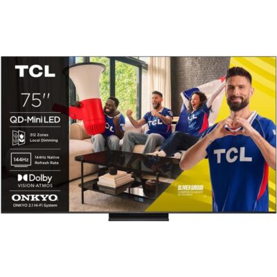 tcl 75c6kpro téléviseur 75 pouces qled 4k uhd