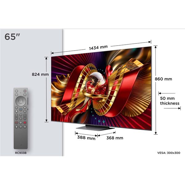 tcl 65c8l téléviseur 65" 4k uhd qled