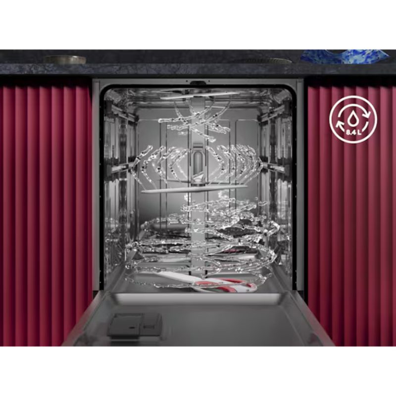 Intérieur de lave-vaisselle avec bras de lavage