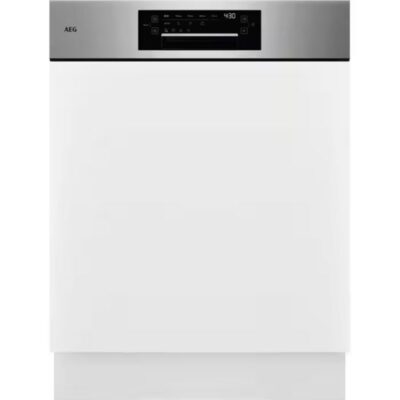 Lave-vaisselle blanc AEG avec panneau numérique