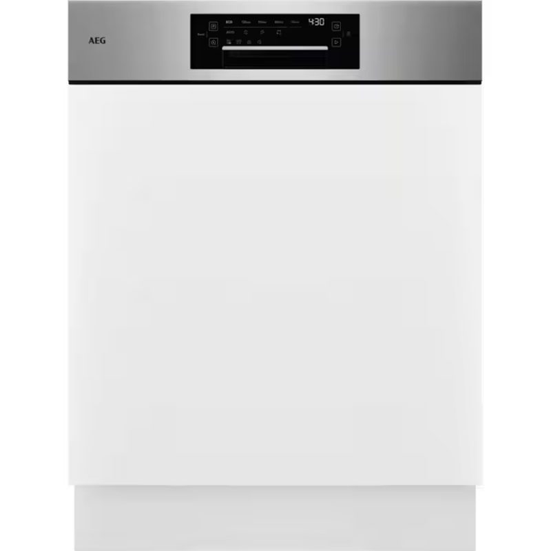 Lave-vaisselle blanc AEG avec panneau numérique