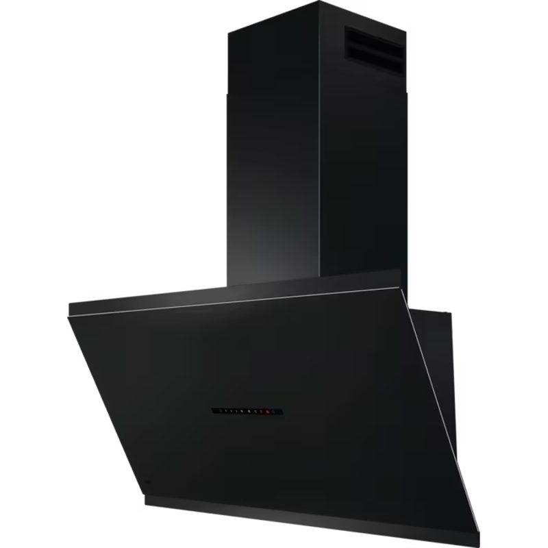 Hotte aspirante murale noire au design moderne