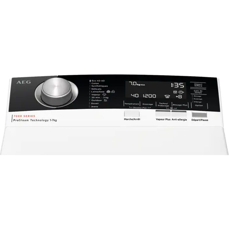 Panneau de commande lave-linge AEG 7000 Series