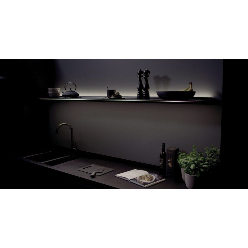 novy 720502 Éclairage novy shelf 215 mineral black à commande gesture control