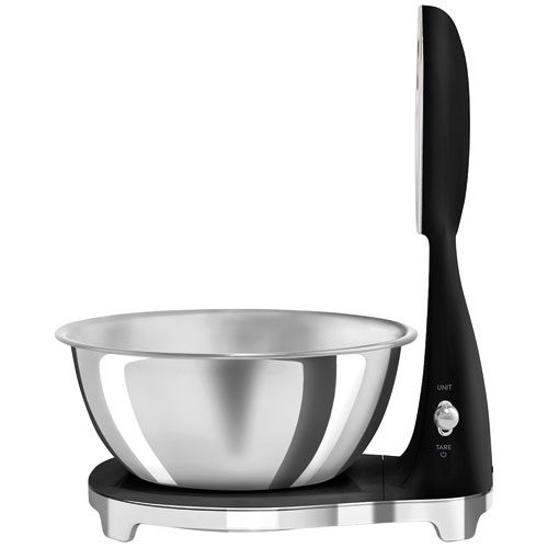 smeg ksf01blww balance de cuisine analogique et numérique noir brillant