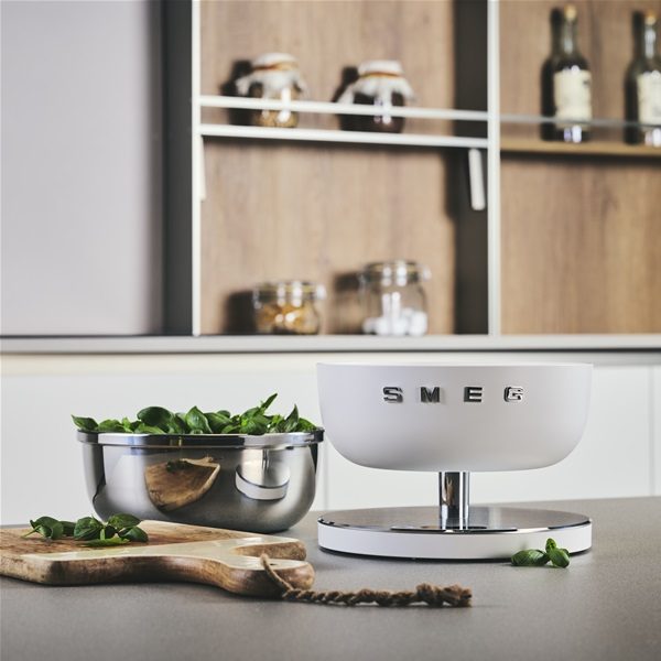 smeg ksc01whmww balance de cuisine électronique rechargeable blanc mat