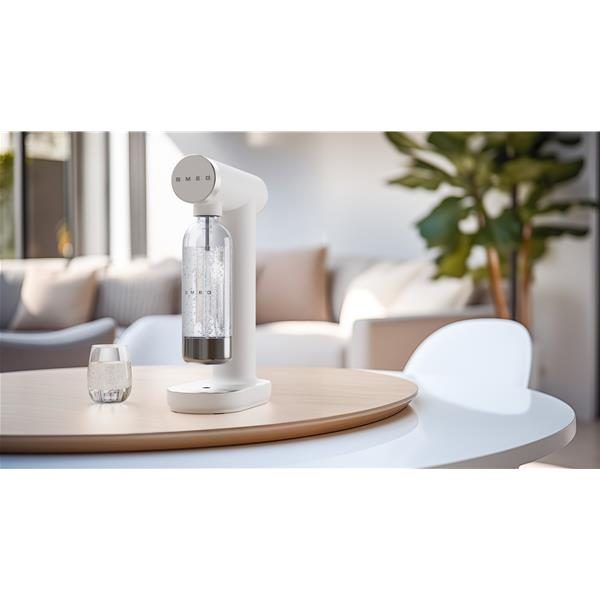smeg skc01whm machine à soda et eau gazeuse blanc mat