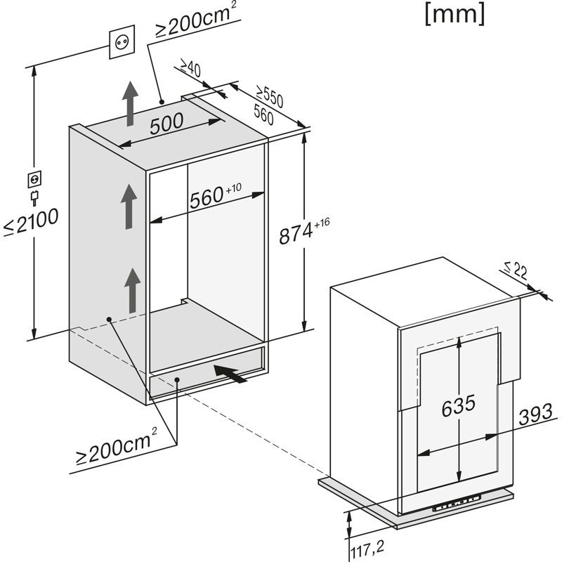 miele kwt 6422 i 1 cave à vin encastrable 88 cm avec flexiframe
