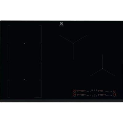 electrolux série 600 eiv85453 table à induction 80 cm flexibridge powerslide hob2hood