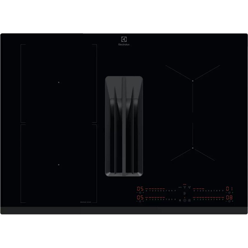 electrolux kcc73443 plaque induction aspirante 68 cm avec hotte intégrée