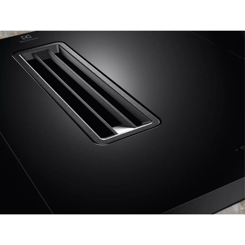 electrolux kcc73443 plaque induction aspirante 68 cm avec hotte intégrée