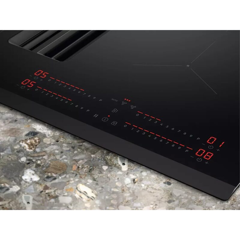 electrolux kcc73443 plaque induction aspirante 68 cm avec hotte intégrée