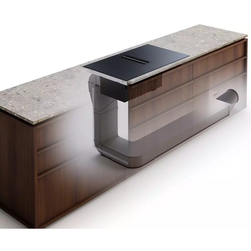 electrolux kcc73443 plaque induction aspirante 68 cm avec hotte intégrée