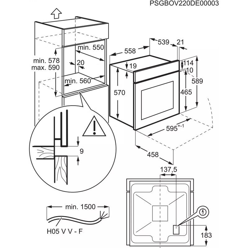 electrolux eoh4p66bk four encastrable série 300 cuisson homogène et nettoyage pyrolyse