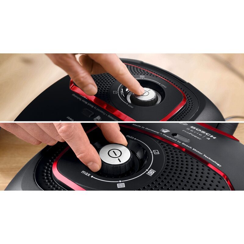 bosch exclusiv bgd41mpow aspirateur avec sac propower turbobrosse