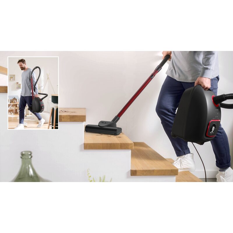 bosch exclusiv bgd41mpow aspirateur avec sac propower turbobrosse