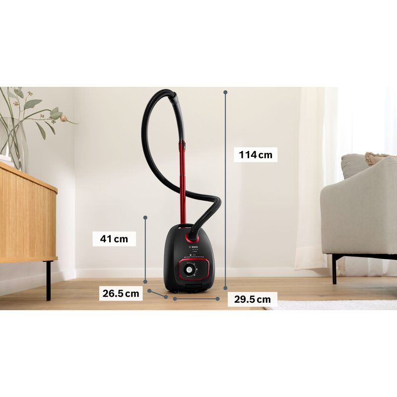 bosch exclusiv bgd41mpow aspirateur avec sac propower turbobrosse